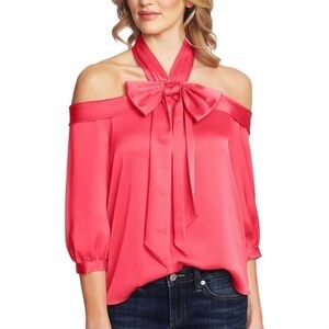 Cece hot pink blouse